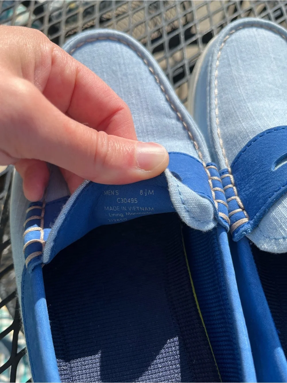 Cole Haan Canvas/Leather Loafers